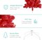 Artificial Christmas Tree Hinged Pine with 250 Lights, 1,000 Tips & Foldable Base Pre-Lit Outdoor Holiday Decor